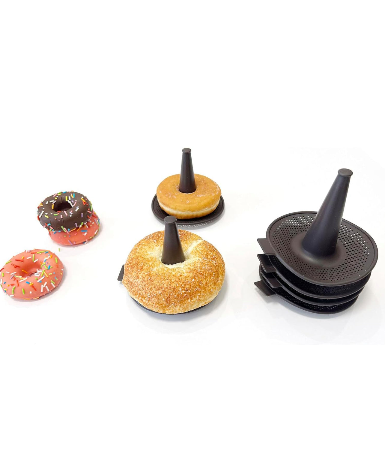 6-PC. Donut Silicone Pan,Bread Mold for Baking, Pastry Molds for Bagel and Doughnut Cake Pans,Donut Pans Sets