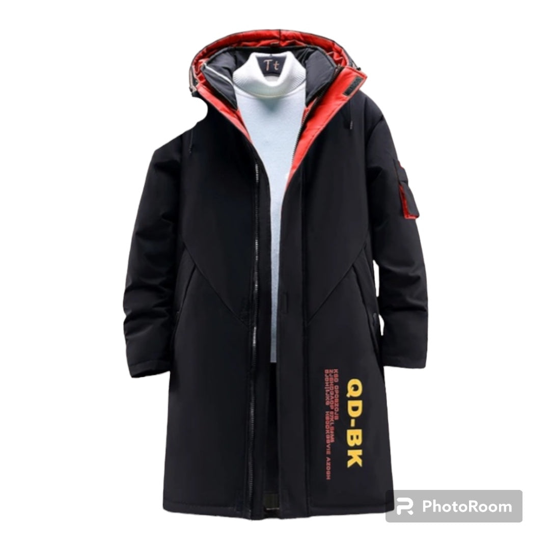 Winter Jacket Mens Hooded Down Warm Long Parka Jackets