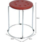 Home And Office Stainless Steel Stool With Round Plastic Top Seat