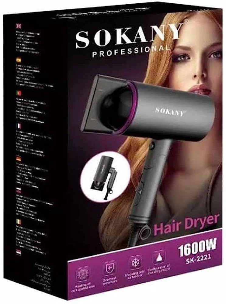 SONKANY Foldable Hair Dryer 1600W