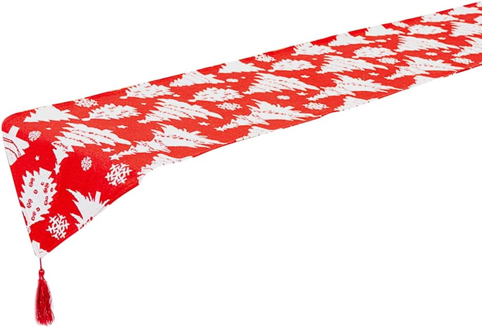 Christmas Table Runner - Table Runners for Dining Room, Snowflake Dining Cloth for Xmas Table Decorations