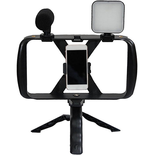 Live Broadcast LED Tripod Microphone Lighting Kit