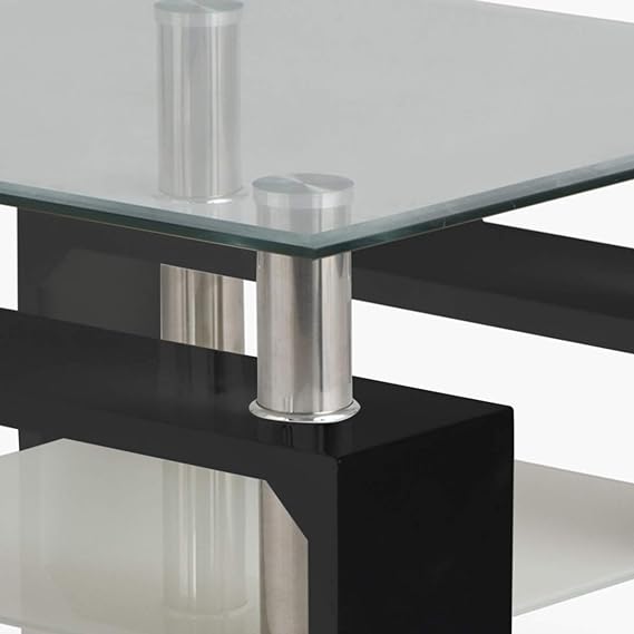 Tempered Glass Tabletop Side Table