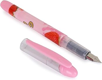 Colourful Good Luck Fruit Fountain Pen with 6 Ink Cartridge Each