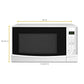 30L White Countertop Microwave