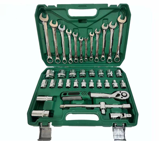 Automotive Toolkit,Socket ,Spanner Ratchet Wrench Set 37PCS