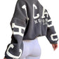 Women's Long Sleeve Baggy Sweatshirt Ladies Fleece Pullover Jumper Top Oversized