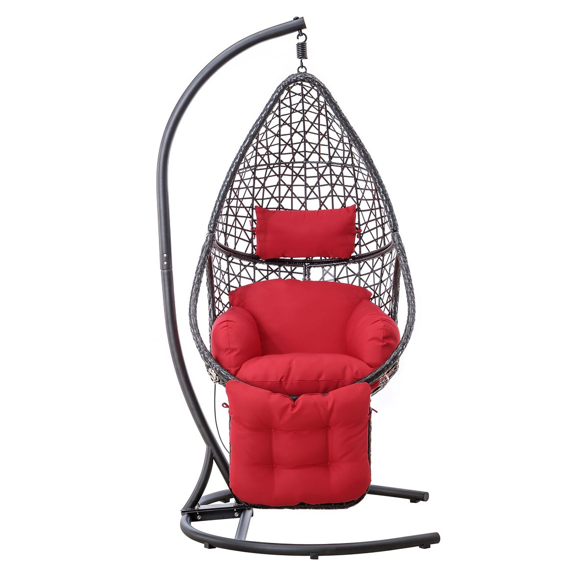 Outdoor Hanging Swing Egg Chair With foot pad