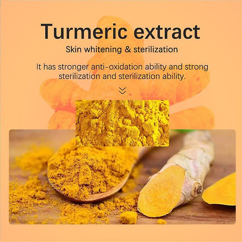 Turmeric Soap Face Cleansing Anti Acne Skin Brighten Remove Pimples Dark Spot Lightening Handmade Ginger Essential Oil Body Bath