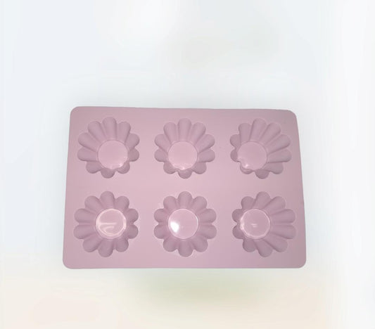 Pink Rose Shaped Silicone Baking Mold