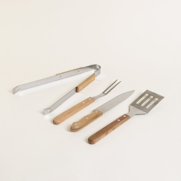 Stainless Steel Braai Utensil Set 3 & 4pc Sets