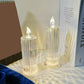 LED Candle Lights Creative Romantic Crystal Candles Lamp for Home Room