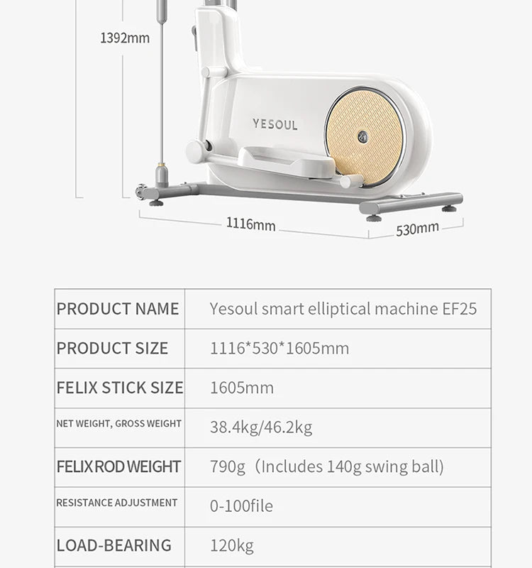 YESOUL Xiaomi Smart Elliptical Trainer Machine EF25 -