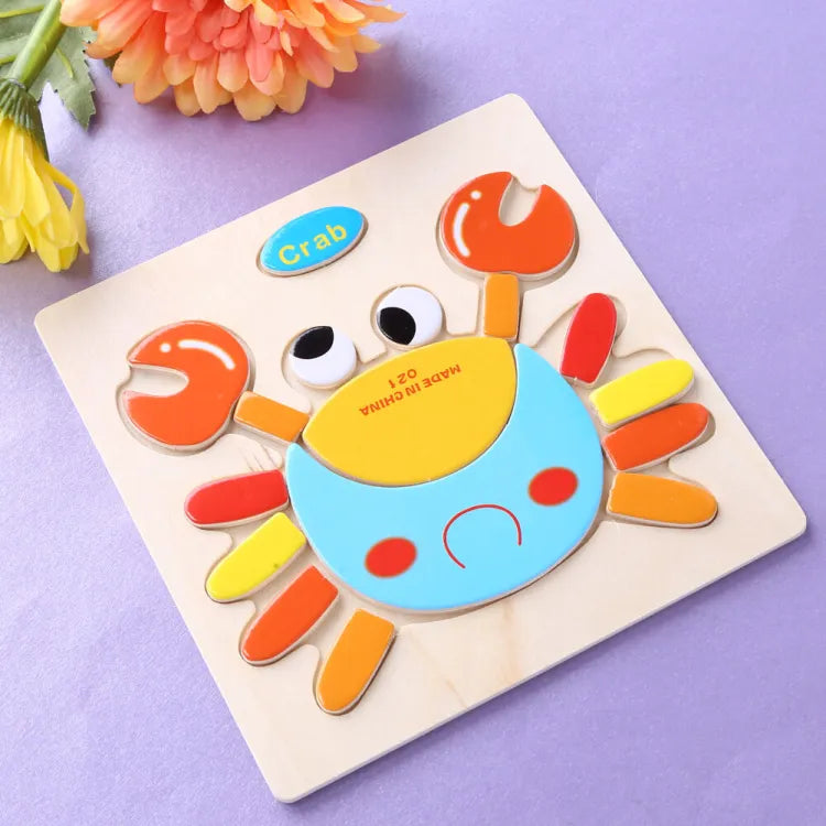 Colorful Educational Wooden Puzzle For Kids