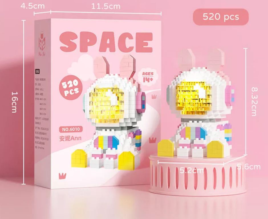 Ann 520PCS Space Blocks With LED Light