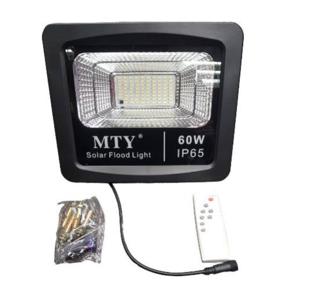 MTY - Solar Powered LED Flood Light 60W