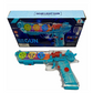 Colourful Electric Transparent Concept Gun Toy, Gear Light Gun, Gear Flashing Light Gun with Music