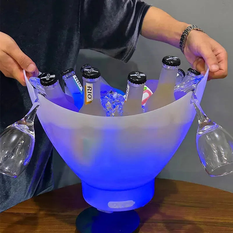 LED Rechargeable Ice Bucket With Speaker.