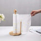 Wooden Paper Towel Holder Sq Base