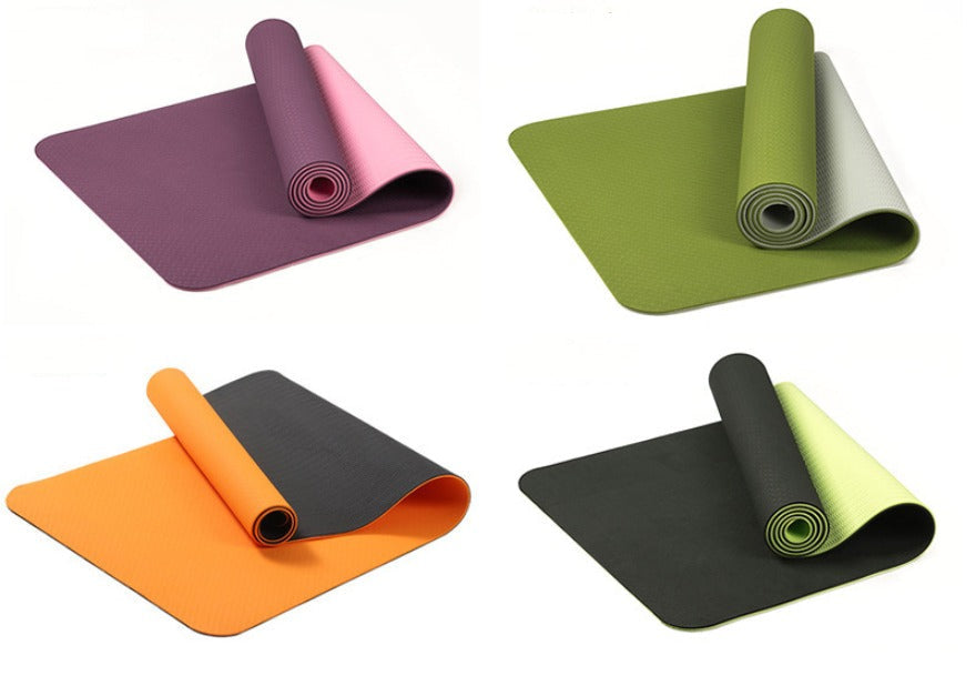 Yoga Mat Fitness & Exercise Mat easy to carry (Chloride Free)