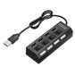 Treqa USB 4 Ports To USB 2.0 Hub With Switch