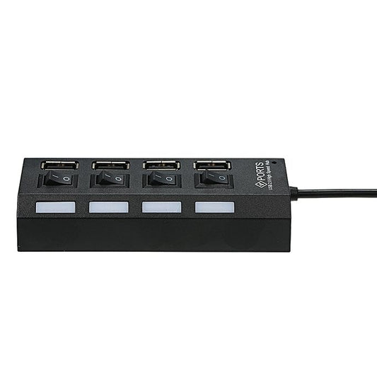 Treqa USB 4 Ports To USB 2.0 Hub With Switch