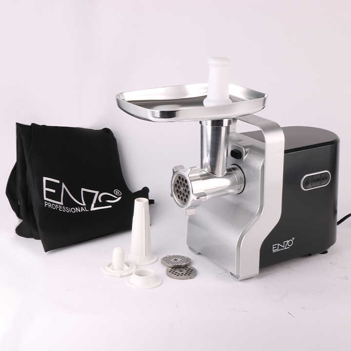 ENZO Multi-Function Home Stainless Steel Exchangeable Electric Sausage Stuffer Kits Mincing Machine Electric Meat Grinder