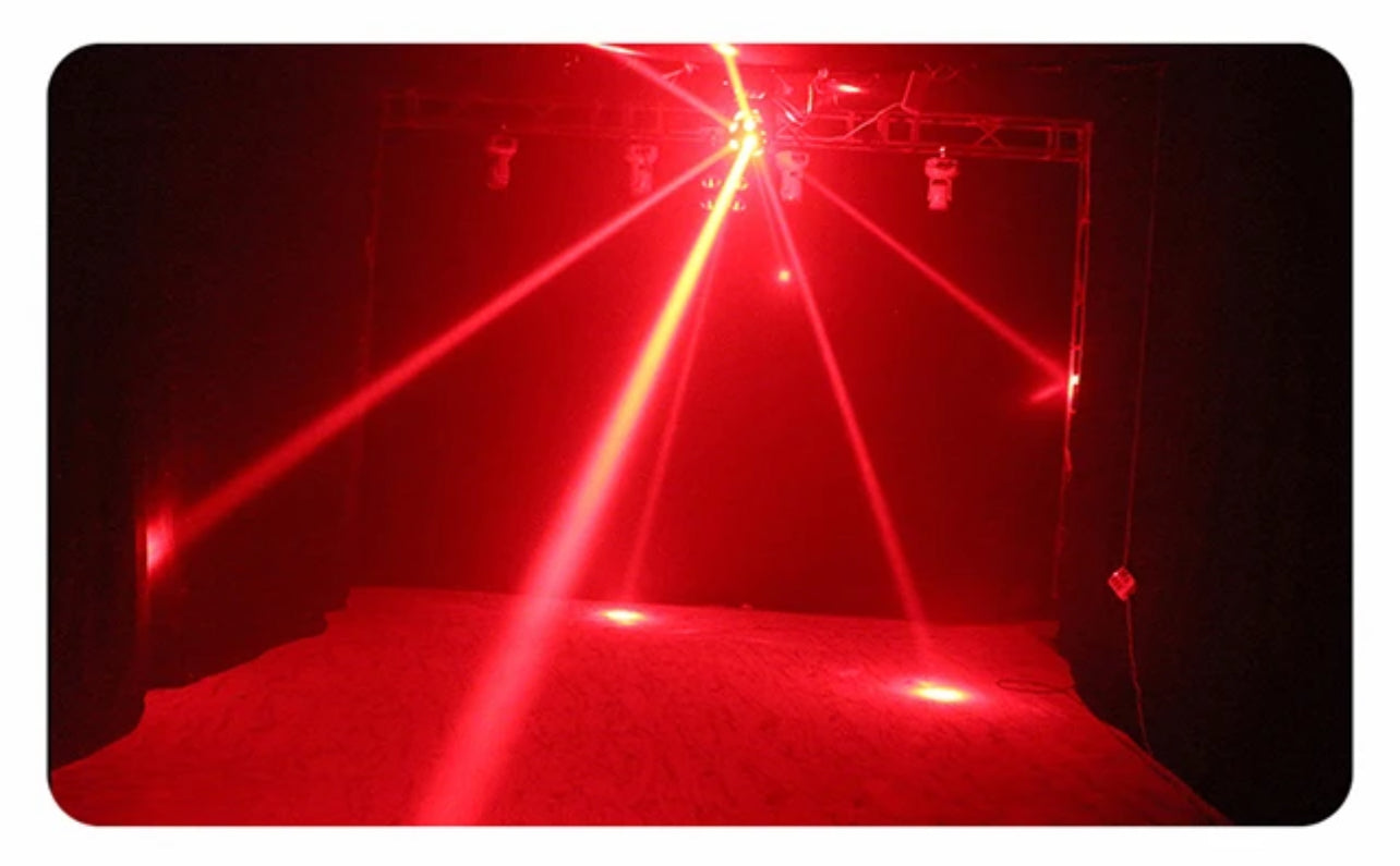 LED stage light 12*10W powerful RGBW 4 in 1 rotating beam moving head light effect, suitable for disco, party, bar, nightclub