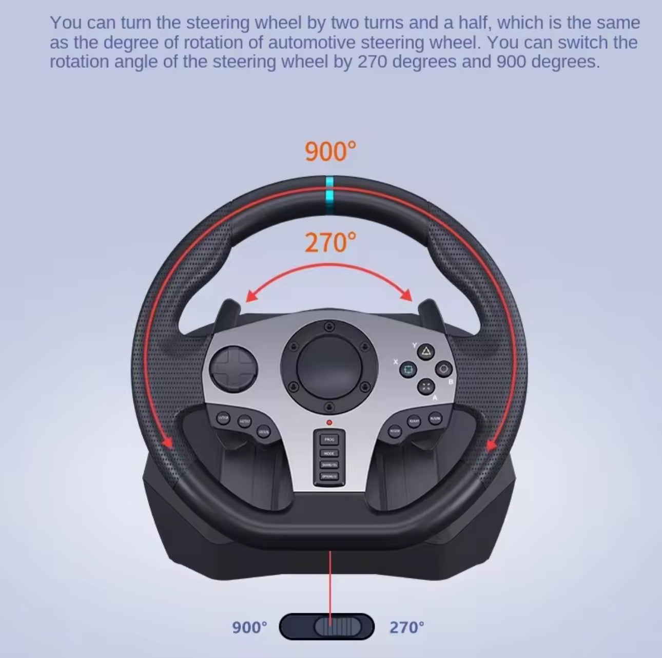 Gaming Racing Wheel 900deg