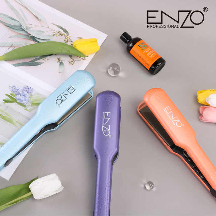 ENZO Tourmaline Flat Iron  Ceramic Professional Hair Straightener