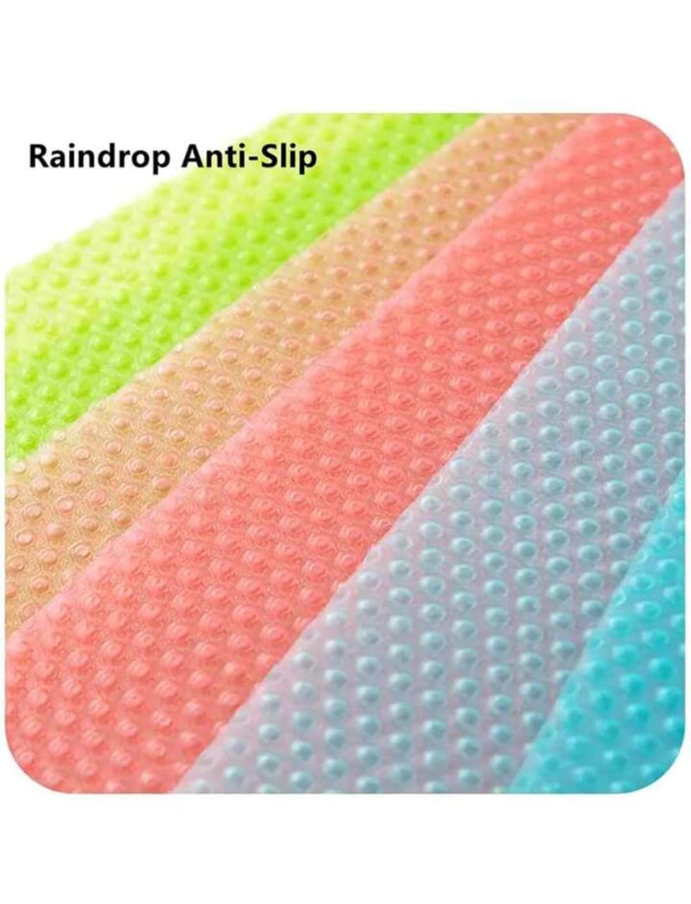 Non-Slip Plastic Refrigerator Kitchen Mats 6PCS