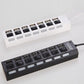 7-Ports LED USB Hub Splitter On/off Switch Adapter