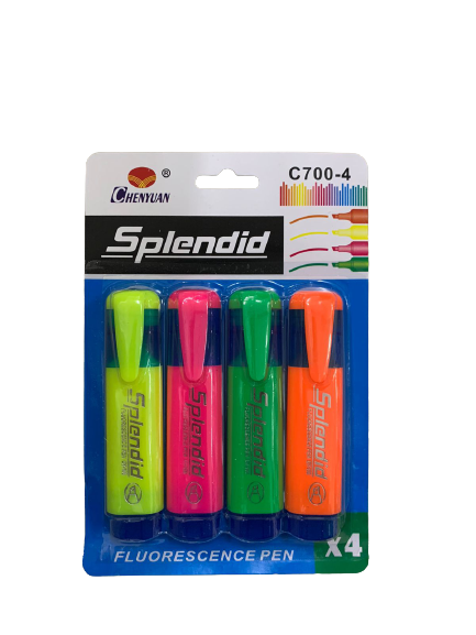 Pack of 4 Splendid Highlighters