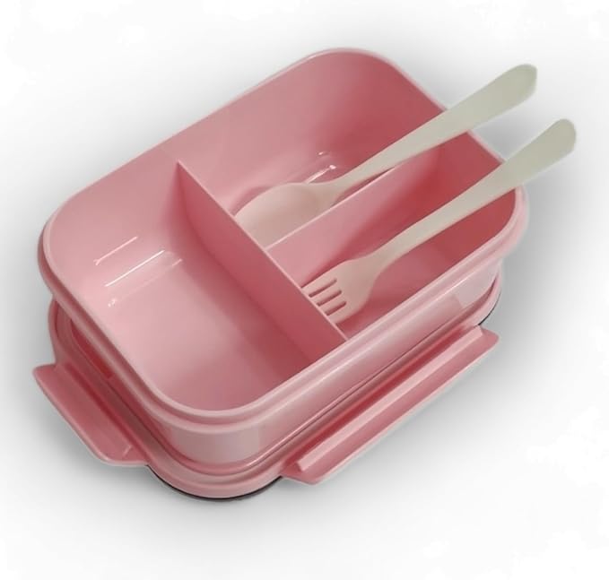 Lunch Box with Airtight Lid Leak-proof Spoon & Fork