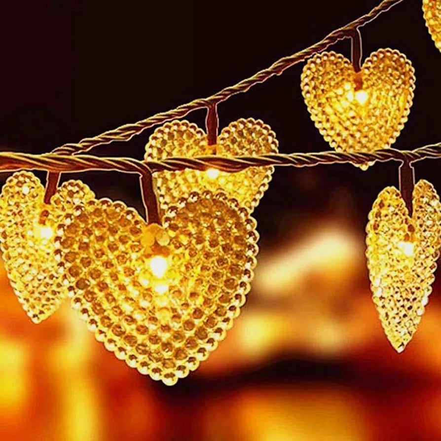 Christmas Heart Shape Fairy LED Lights.