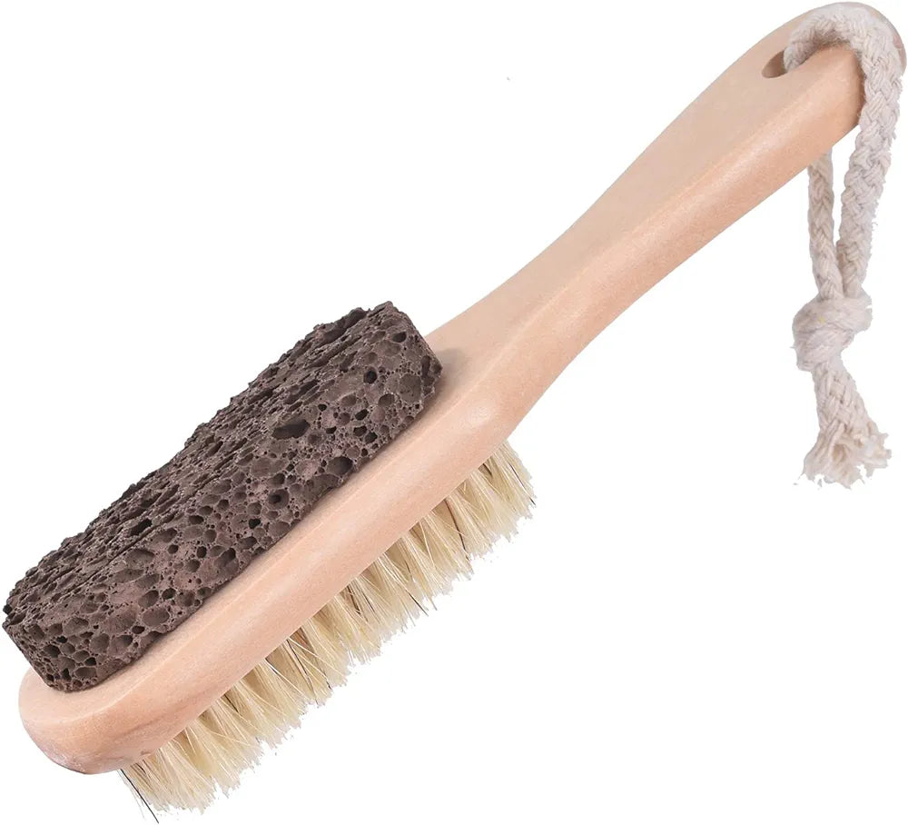 Foot Natural Bristle Brush Stone