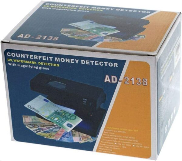 Counterfeit Money Detector With Magnifying Glass 9W