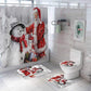 4 PCS Christmas Bathroom Decorations Set