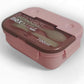 Lunch Box with Airtight Lid Leak-proof Spoon & Fork