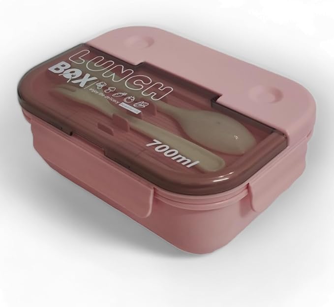 Lunch Box with Airtight Lid Leak-proof Spoon & Fork