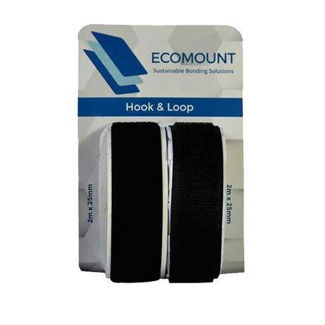 Tape Hook & Loop 25mm X 2m (2 Pack) Like Velcro