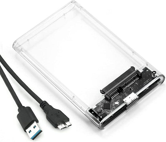 Sata USB 3.0″ Hard Drive Enclosure With Clear Case 2.5″