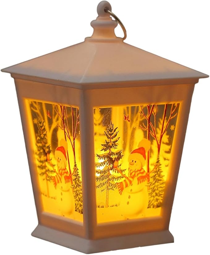 Snowman Portable Mini Multipurpose Lantern For Christmas Décor