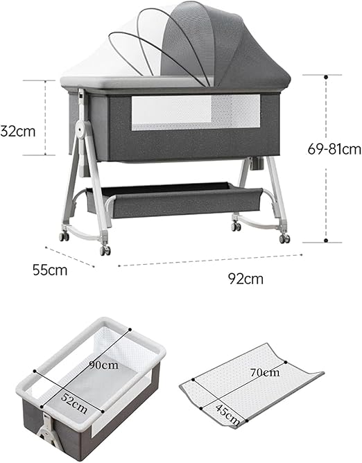 Baby Co Sleeper Bed and Crib with Mosquito Net