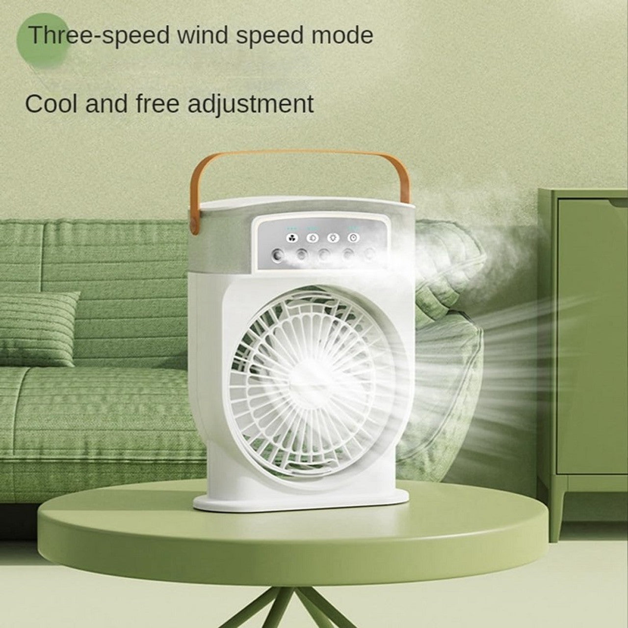 Portable Air Conditioner Fan, Mini Evaporative Air Cooler with 7 Colors LED