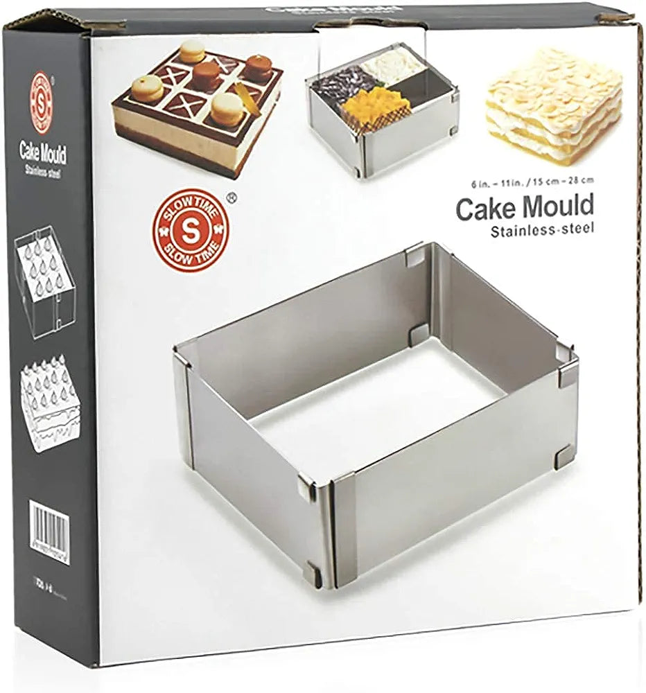 Stainless Steel Adjustable  Square Cake Mold