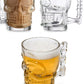 6Pcs Skull Face Beer Glass Mug with Handles