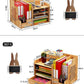 Wooden Shelves Desktop Storage Rack