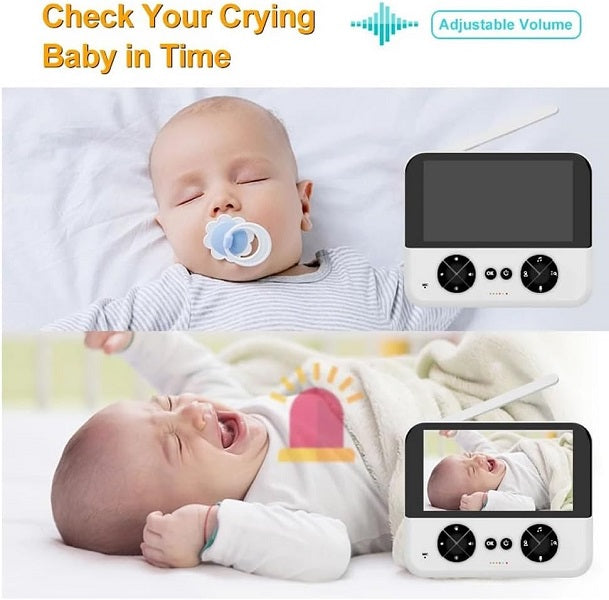 4.3 Baby Monitor With Pan Tilt Camera Night Vision