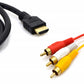 HDMI To 3RCA Video Audio Cable 1.5M